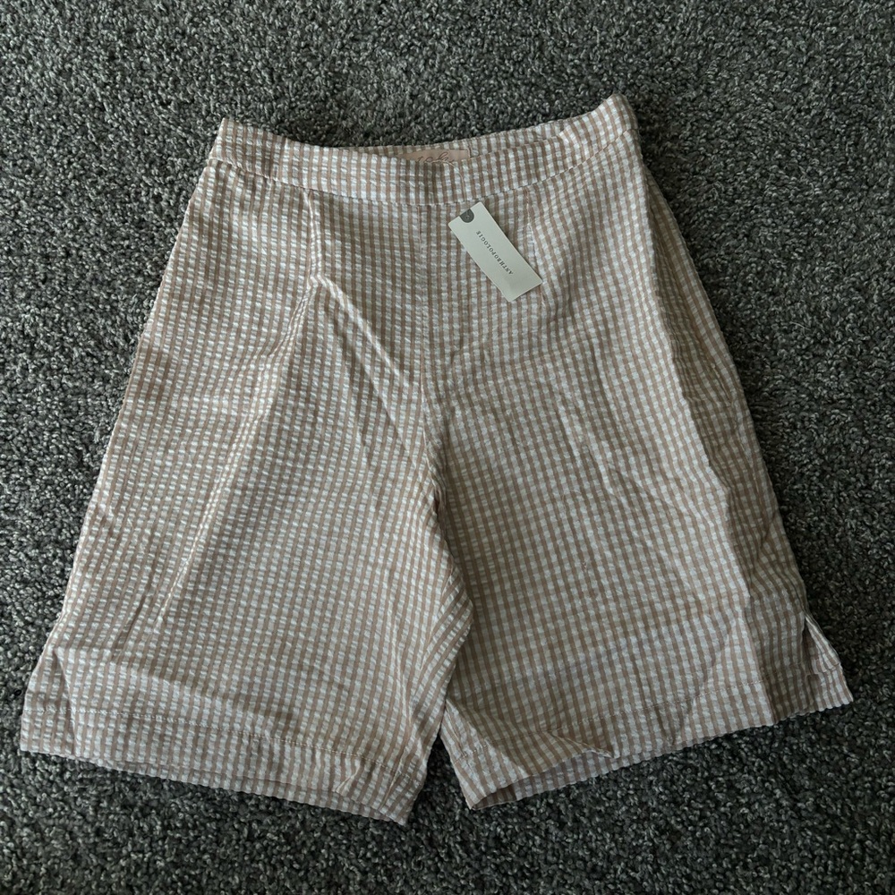 Anthropologie Plaid Bermuda Shorts